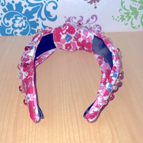 Pink & White Floral Headband *NEW* - Picture 6 of 7
